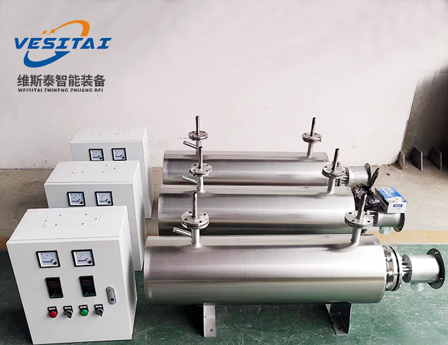 三台5kw不锈钢管道加热器
