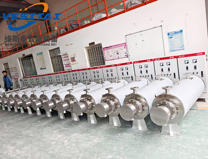 50KW卧式管道加热器/控制柜